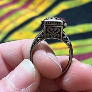 Vintage Whimsigoth Sterling Silver 925 Poison Ring - Size 6 1/2